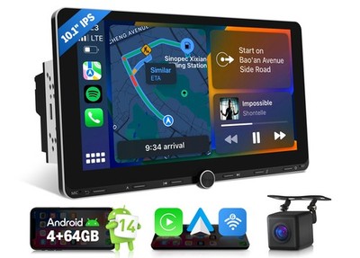 Eonon UX7A PLUS Android 14 10.1'' Double DIN Car Radio Wireless CarPlay Head Unit
