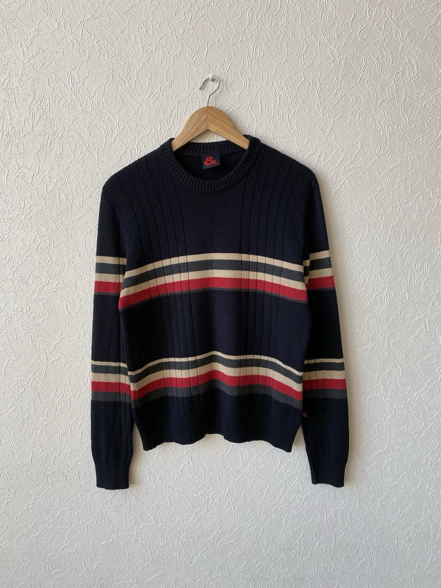 Vintage 90s Dolce Gabbana Striped Designer Knit Sweater Sz M Vintage 90s Dolce Gabbana Striped Designer Knit Sweater Sz M