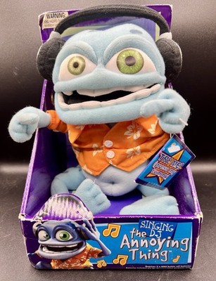 RARE New 2006 DJ Crazy Frog The Annoying Thing Plush Stuffed Toy 12  in Box