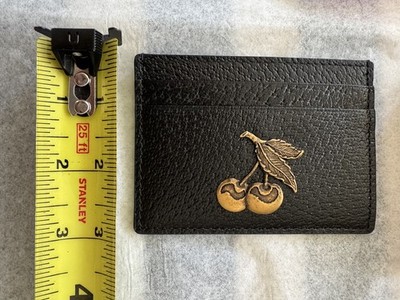 Gucci Garden Boutique Exclusive - Cherry Card Case Black Leather