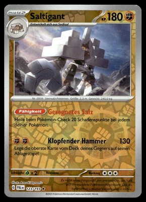 Saltigant 123/193 Rare Paldea Evolved Pokemon Reverse Holo NM Deutsch