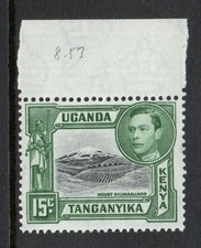 K.U.T. 1938-54 15c Black & green SG 138 Mnh. (R5890)