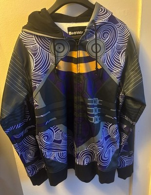 Bioware Hoodie Mens 2XL  Mass Effect Full Zip Cosplay Gamer Jacket