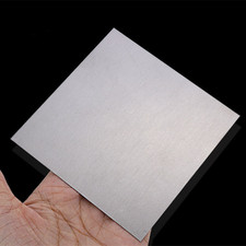 W  99.99 High Purity Tungsten Sheet Foil Plate , 0.05mm - 8mm Thick ,100 x 100mm
