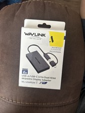 Wavlink USB3.0 to Hd Display Adapter USB A/USB C to HDMI Hub for Dual Monitors