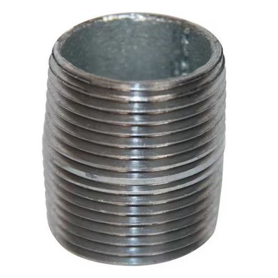 2'' Mnpt Close Tbe Galvanized Steel Pipe Nipple Sch 40, 6P869