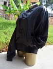 Vintage KISS 99 "Totally Hot" Women's Size M Black Satin Jacket Snap-Front Coat — photo 3