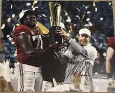 Nick Saban Alabama Coach Autographed Signed 8x10 Photo W/HOLOGRAM COA