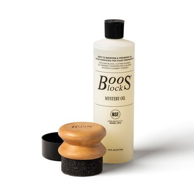 John Boos 2-Piece Wood Cutting Board Care Set with Oil and Applicator