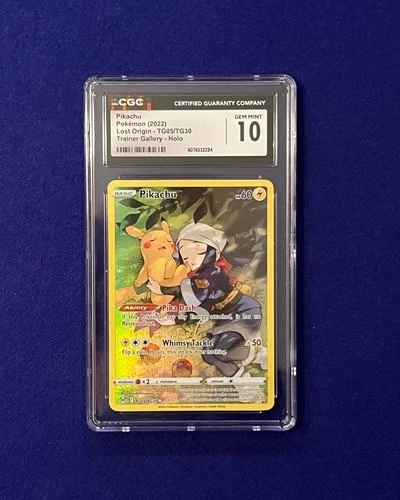 CGC 10 Pikachu #TG05 Trainer Gallery Lost Origin 2022 Pokemon GEM MINT