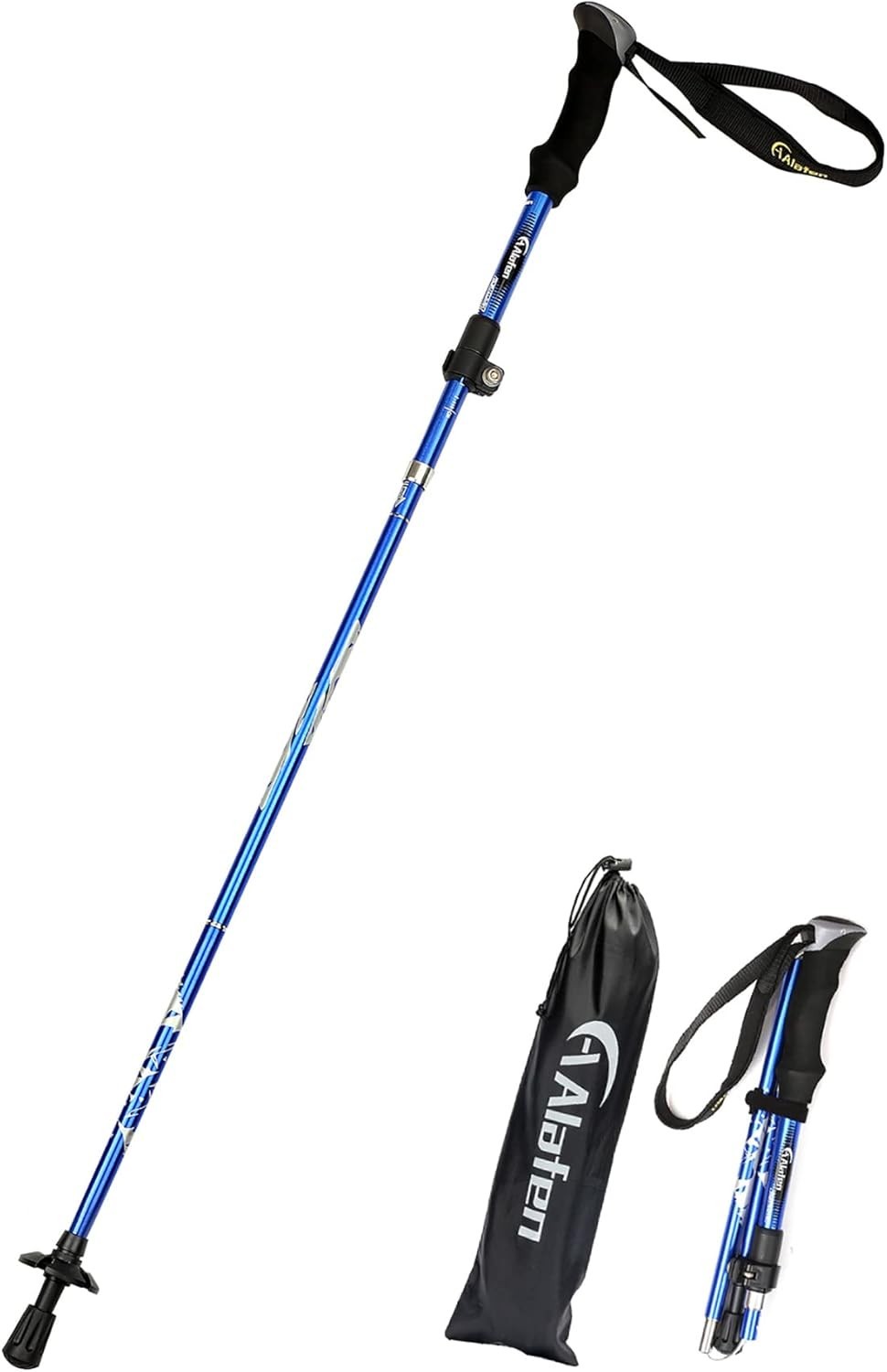 Aluminum Collapsible Ultralight Travel Trekking Hiking Pole For Men and Women