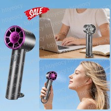 Portable Handheld Turbo Fan 6000mAh with Ice Cooling Speed 1-100 Adjustable US