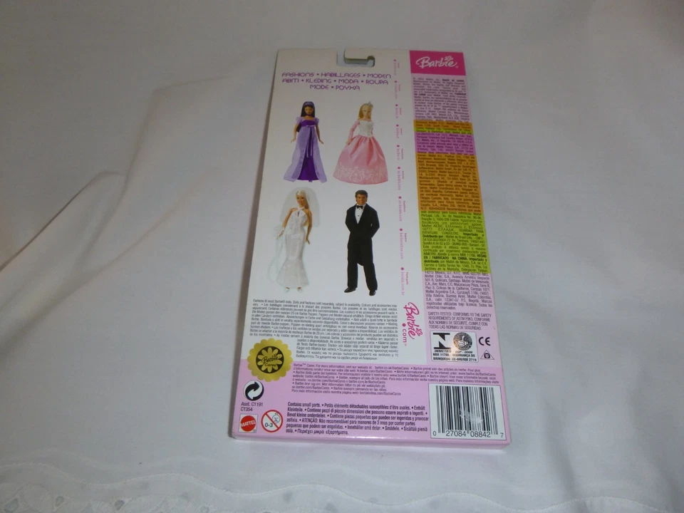 复古 Matell 芭比蓝色蕾丝礼服带鞋/Tiara #C1191-2003-全新带盒 — 第 3/3 张图片