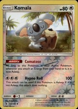 Komala 114/145 Uncommon Guardians Rising Pokemon Reverse Holo Near Mint