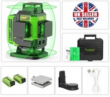 Huepar LS04CG 4D Green Laser Level Self-Leveling Hard Case 16 Lines Green Beam