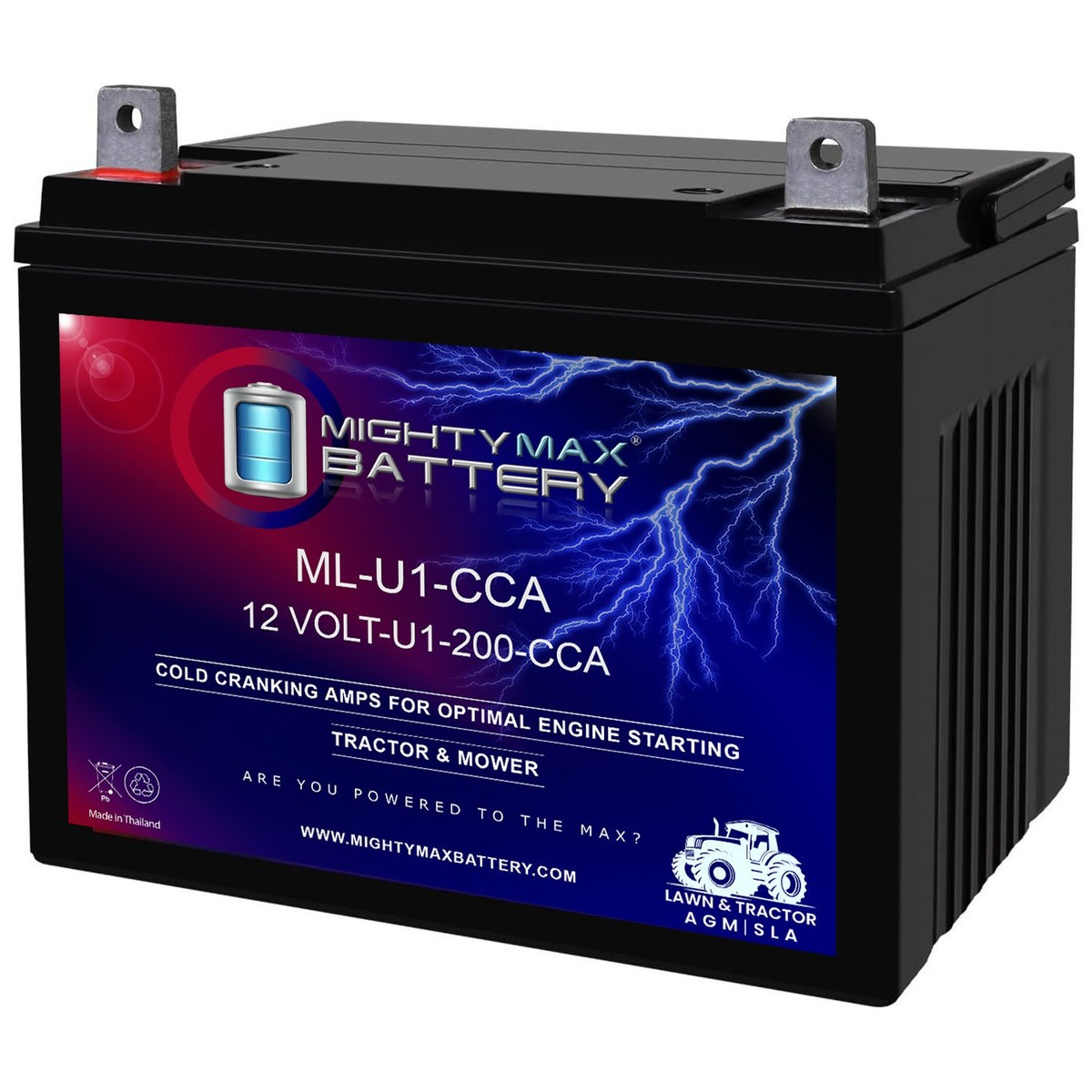 Mighty Max ML-U1 12V 200CCA Battery for Gravely ZT 42 0Turn Lawn