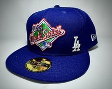 59Fifty 7 3/4 Los Angeles Dodgers MLB Patched Flawless 1988 World Series  Blue