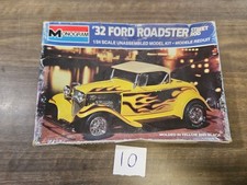Vintage Monogram 32 Ford Roadster Street Rod Model Car Kit OPEN BOX