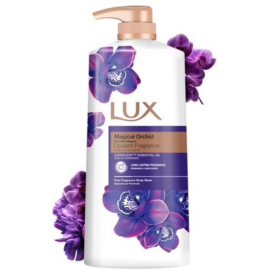 LUX Body Wash, Magische Orchidee mit Wacholderöl - Sanft & 1 l (1er Pack) 