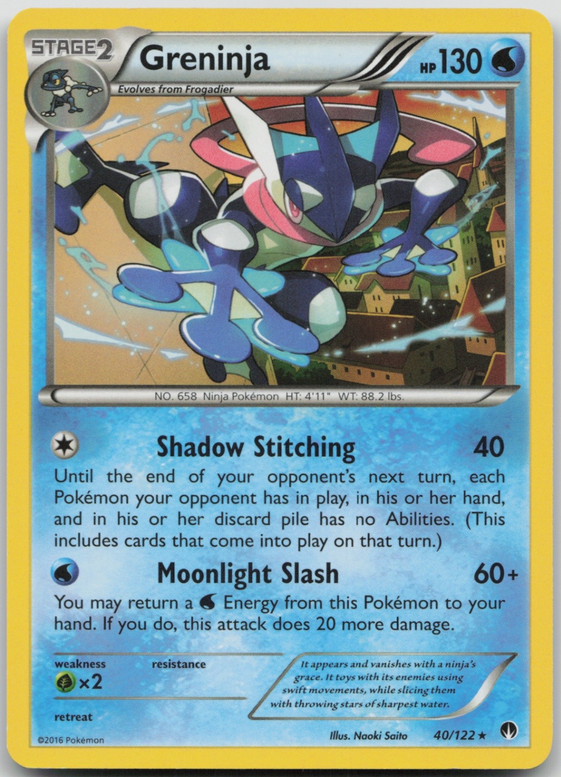 Greninja 40/122 Rare XY - BREAKpoint LP Normal