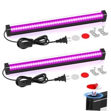 Black Light Bar for Glow Party - 15W 1FT Magnetic LED Portable Pack - 2 Pack