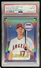 2018 Topps Heritage Shohei Ohtani Chrome RC Purple Refractor #THC-600 PSA 8