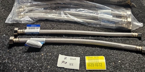 (QTY 20) PROFLO PFX146323 3/8" COMPRESSION 16" LENGTH FAUCET SUPPLY LINE - Picture 7 of 7