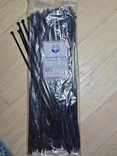 Set Of 8 Packs joy fish 14.6" nylon cable ties 50lb tensile strength 800 Pcs 