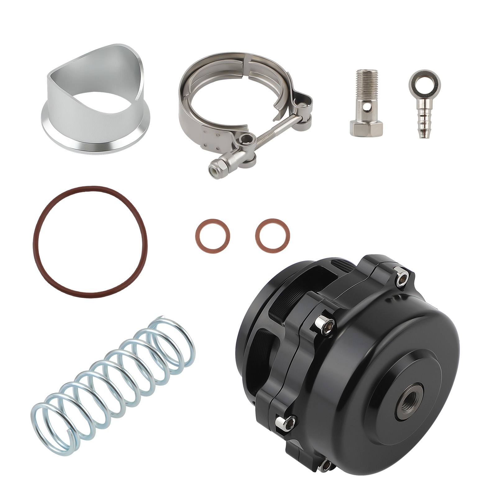 Blow Off Dump Valve Turbo 50mm style BOV with V Band Flange Universal new