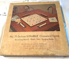 Vintage No. 71 Deluxe Scrabble Crossword Game...