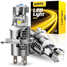 AUXITO 9003 LED Bulb, 30000LM Brightness 6500K White, Plug-N-Play, 60000 Hou...