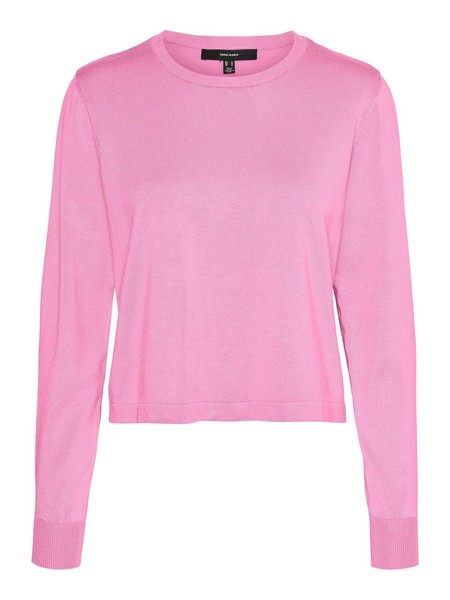 Pullover Vero Moda Vmsilje Ls O-Neck Kurz, GrößE M, Grau, Baumwolle-image