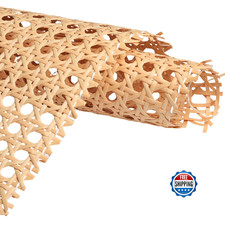 Eunice Upgraded Cane Rattan Webbing Roll, 16" W x 158" L Plastic Rattan Material