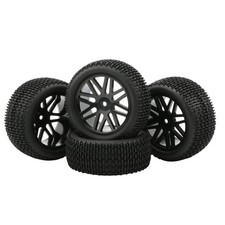 4 Pack Rc Wheels 110 Off-road Tires Rims Hex 12mm For Traxxas Bandit Rb1 4 Pack Rc Wheels 110 Off-road Tires Rims Hex 12mm For Traxxas Bandit Rb1