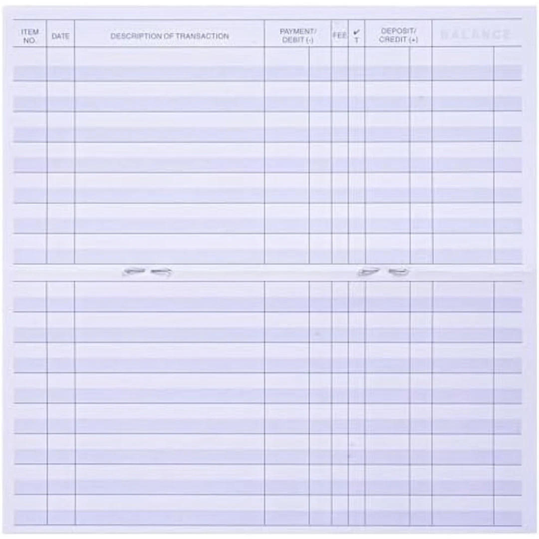 как выглядит 24 PCS Check Registers for Personal Checkbook, Easy to Read Checkbook Register фото