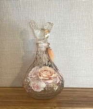 Vintage Stil Deko Glas Parfüm Flakon Rosen V...