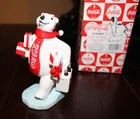 Vintage 1997 Coca Cola Polar Bear "Bear Carrying Presents" Enesco
