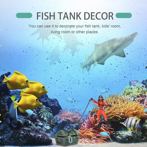 Versunkenen Schatz Belüften Aquarium Decor Fisch Tank Taucher - Bild 5 von 12