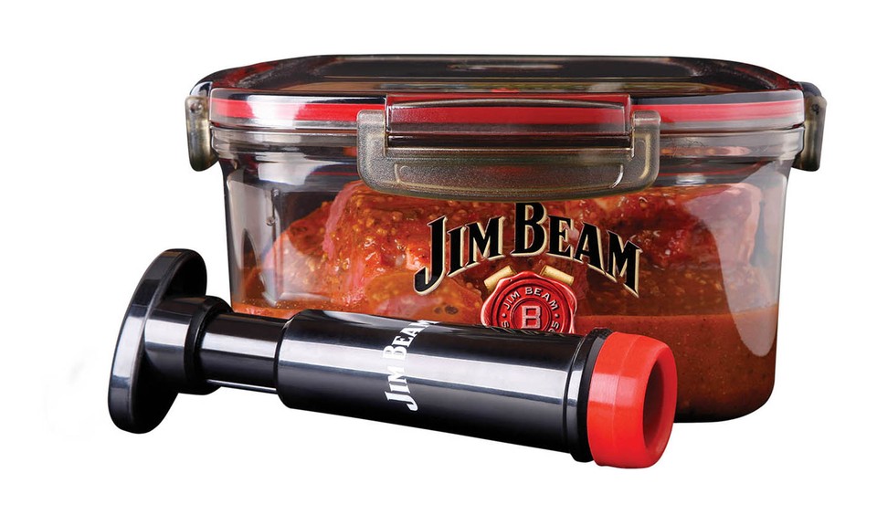 Jim Beam Vacuum Seal Marinade Box Red Standard eBay