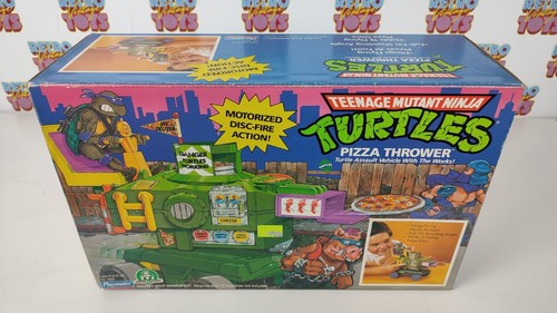 PIZZA THROWER VEIHICLE TMNT NINJA TURTLES NEW MISB VINTAGE 1989 PLAYMATES 5621 - Picture 2 of 11