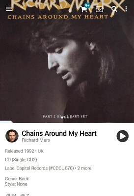 Richard Marx ~ Chains Around My   Unreleased 2xCDS 1992 Hi-Tech AOR Melodic Rock