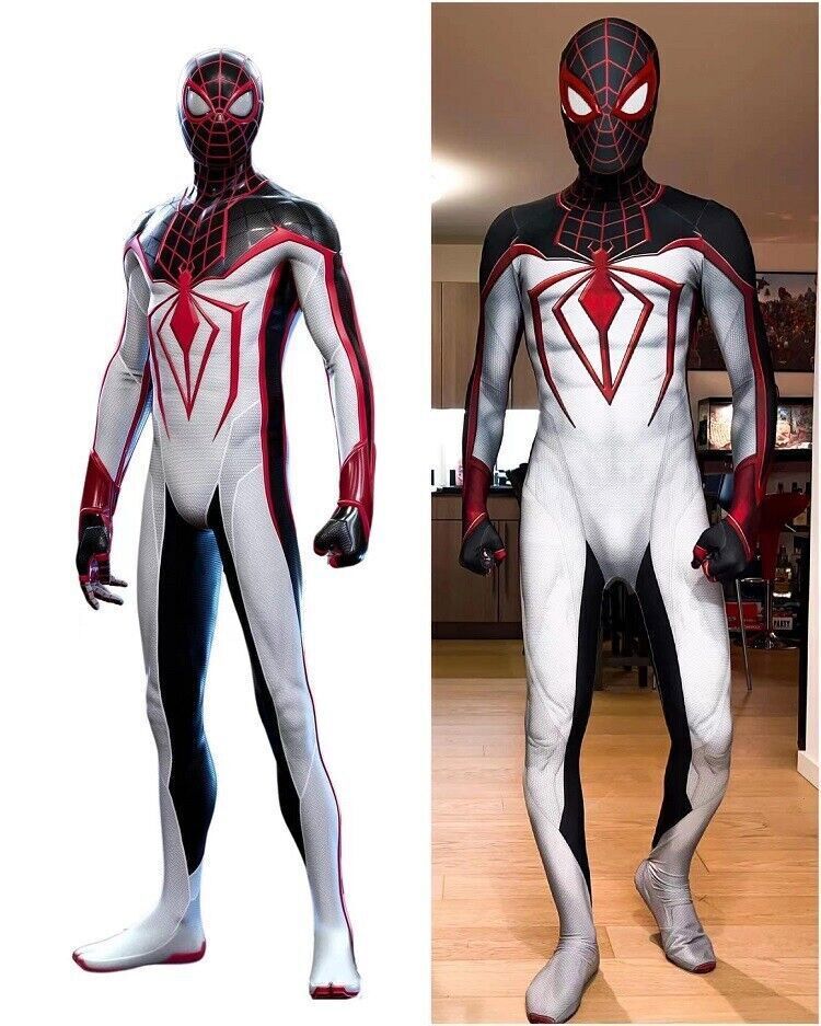 Jogo de vídeo Marvel's Spider-Man: Miles Morales 2 PS5 Peter Parker Macacão  Cosplay Máscara Descosturada / Costurada com Macacão - Costumeslive.com