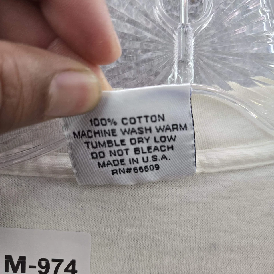 Camisa deportiva vintage Sideout para hombre XL blanca logotipo puntada única años 90 EE. UU. LEER Foto 3 de 4