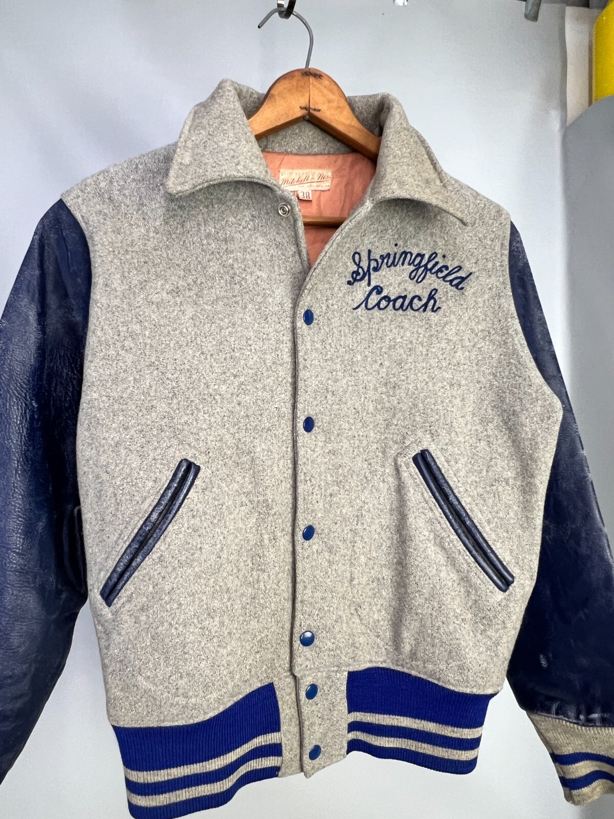 Vintage Mitchell & Ness Varsity Jacket Springfiel… - image 2