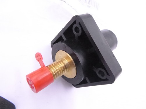 CL Cam Type Panel Mount 400A 1-1/8" threaded stud F - Black CL40FRSB-AX - Picture 3 of 3