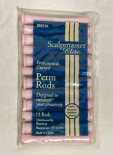 Vntg Scalpmaster Elite Curved Perm Rods Pink 12 Pack- Sealed. 292536