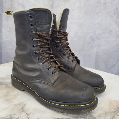 Dr Martens Boots With Fur Inside Womens Womens Brown Dr Martens