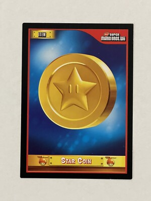 2010 Enterplay Super Mario Bros. Wii #45 Star Coin