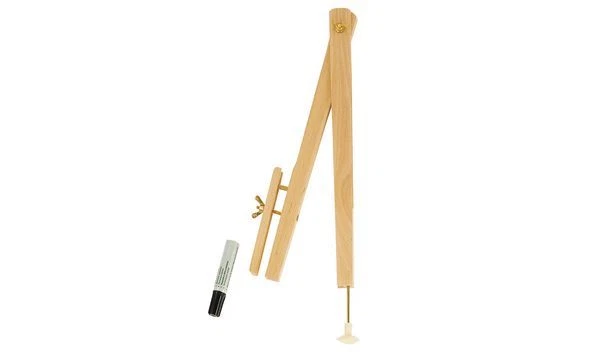 JPC Tafel-Zirkel für Whiteboard Schultafel aus Holz Tafelzirkel GROSSER ZIRKEL