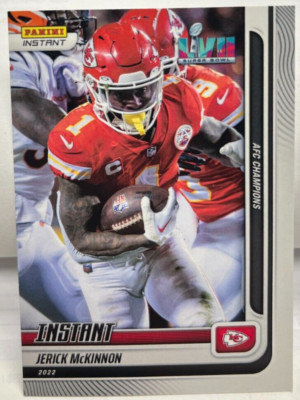 Jerick McKinnon 2022/2023 Panini Instant Super Bowl LVII AFC C#245 CHIEFS SP/423